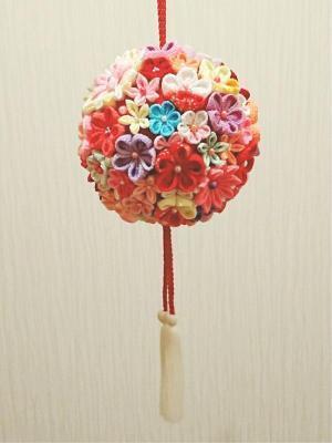 清楚な桜と胡蝶蘭のボールブーケ: 和のウェディング☆和小物セレクト